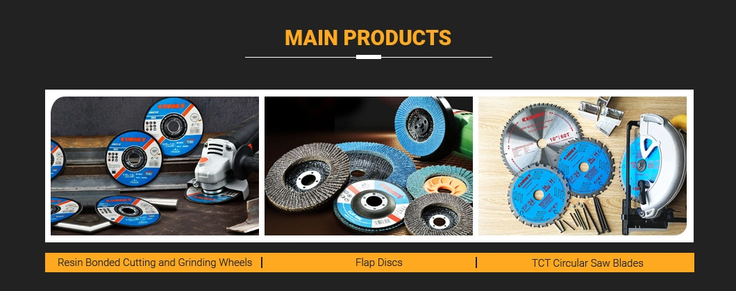 9′ ′ Cutting Disc for Inox Metal Steel Abrasive with MPa Certificates