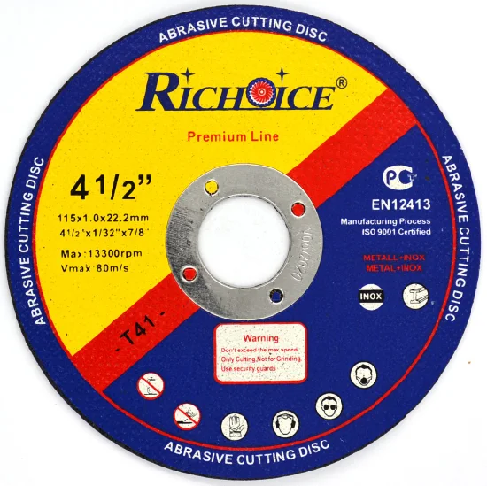 Richoice 115/125/150/180/230mm アングルグラインダー 金属/鋼/石材、研削、カッティングディスク、砥石用